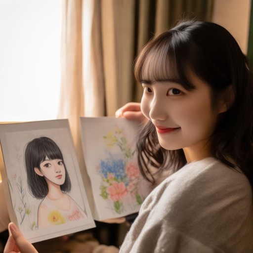 虛擬禮物難載情意重，女主播收粉絲手繪肖像的暖心瞬間