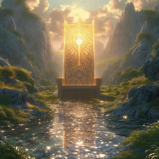 圣河溯源，寶座流出的神圣象征與靈性奧秘