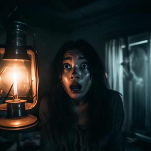 直播點燈籠驚現(xiàn)靈異，女主播夜半遇阿飄嚇破膽！