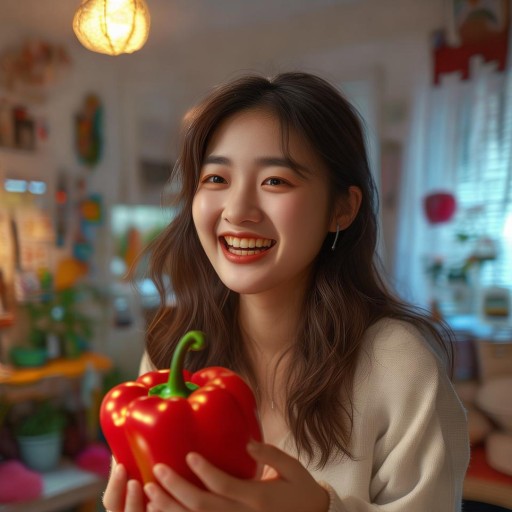 韓國(guó)女主播吃甜椒直播走紅網(wǎng)絡(luò) 觀眾，平凡日常也能如此治愈