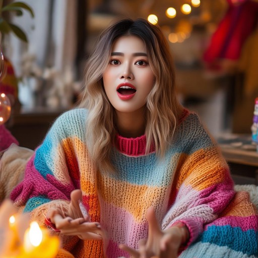 直播間里的溫暖風暴，揭秘長款毛衣女主播的帶貨秘籍