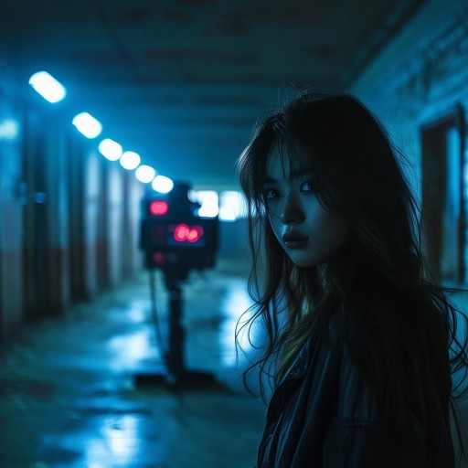 美女主播挑戰(zhàn)恐怖學(xué)校實(shí)錄！半夜直播觀眾破百萬