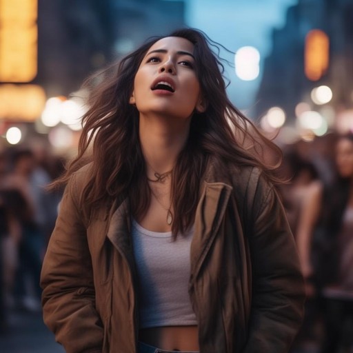 抖音戶外煙嗓女主播，街頭吟唱的獨特魅力
